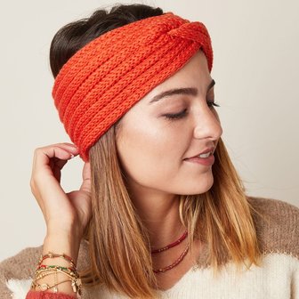 helder Wonder Ga door Musthave haarband Winter Know hoofdband oranje - Scarfz - De grootste  collectie sjaals online!