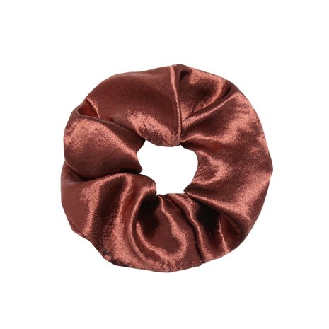 Roestbruin rode scrunchie haarelastiek Sweet as Satin - Scarfz De grootste collectie online!