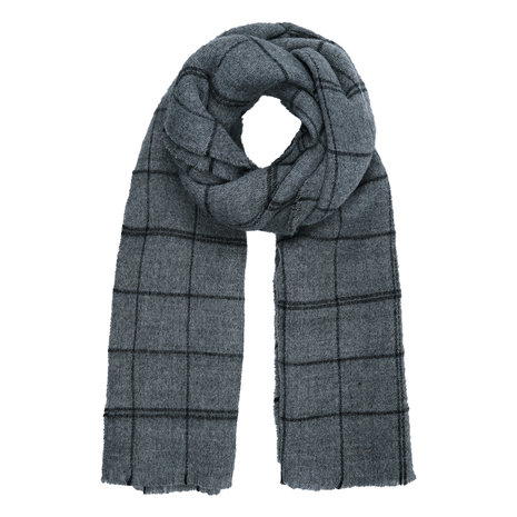 ziek Aas Munching Warme sjaal Check the Box grijs geruit - Scarfz - De grootste collectie  sjaals online!