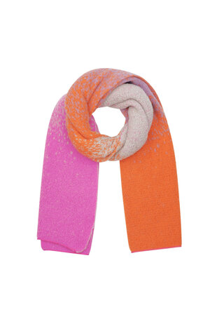 Long winter scarf Dreamy|Bright Pink Orange